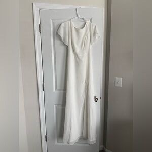 Lulus white elopement/wedding gown